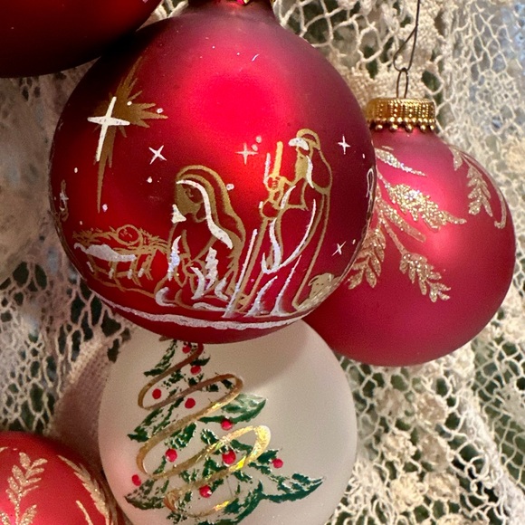 Christmas by Krebs Vintage Handmade Assortment Glass Blown Ornaments lot of 16 - Picture 15 of 16